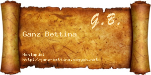 Ganz Bettina névjegykártya